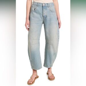 We the free by free people good luck mid rise barrel jeans in kismet size 30